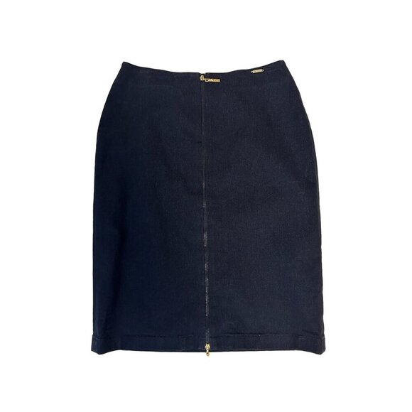 St. John Sport Denim Zippered Pencil Skirt  Size 4 - Picture 1 of 7